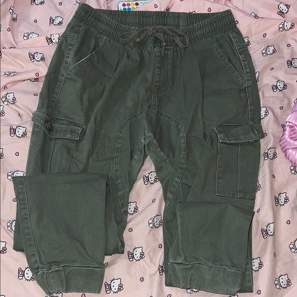 Green and Khaki brown Cargo Pants